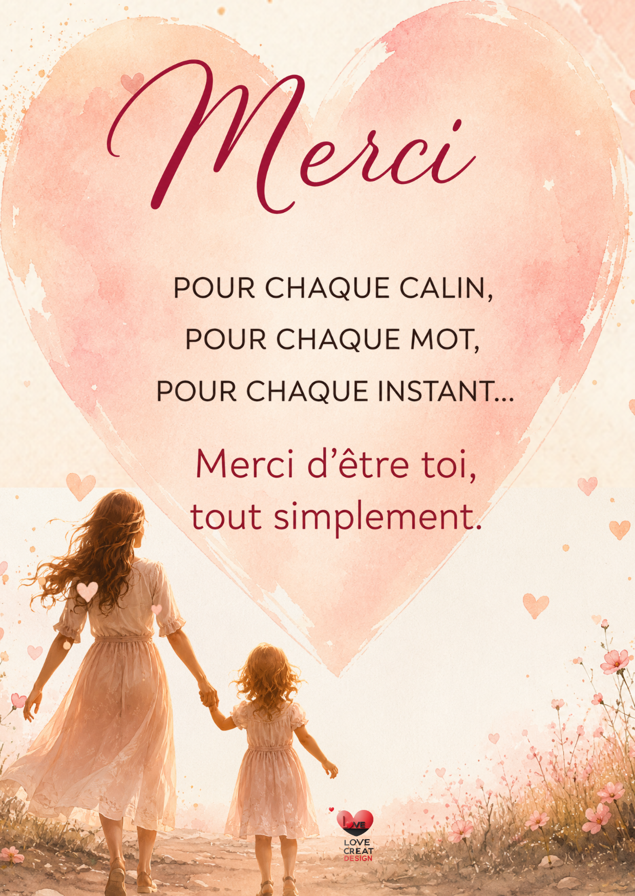 Carte Maman — Merci