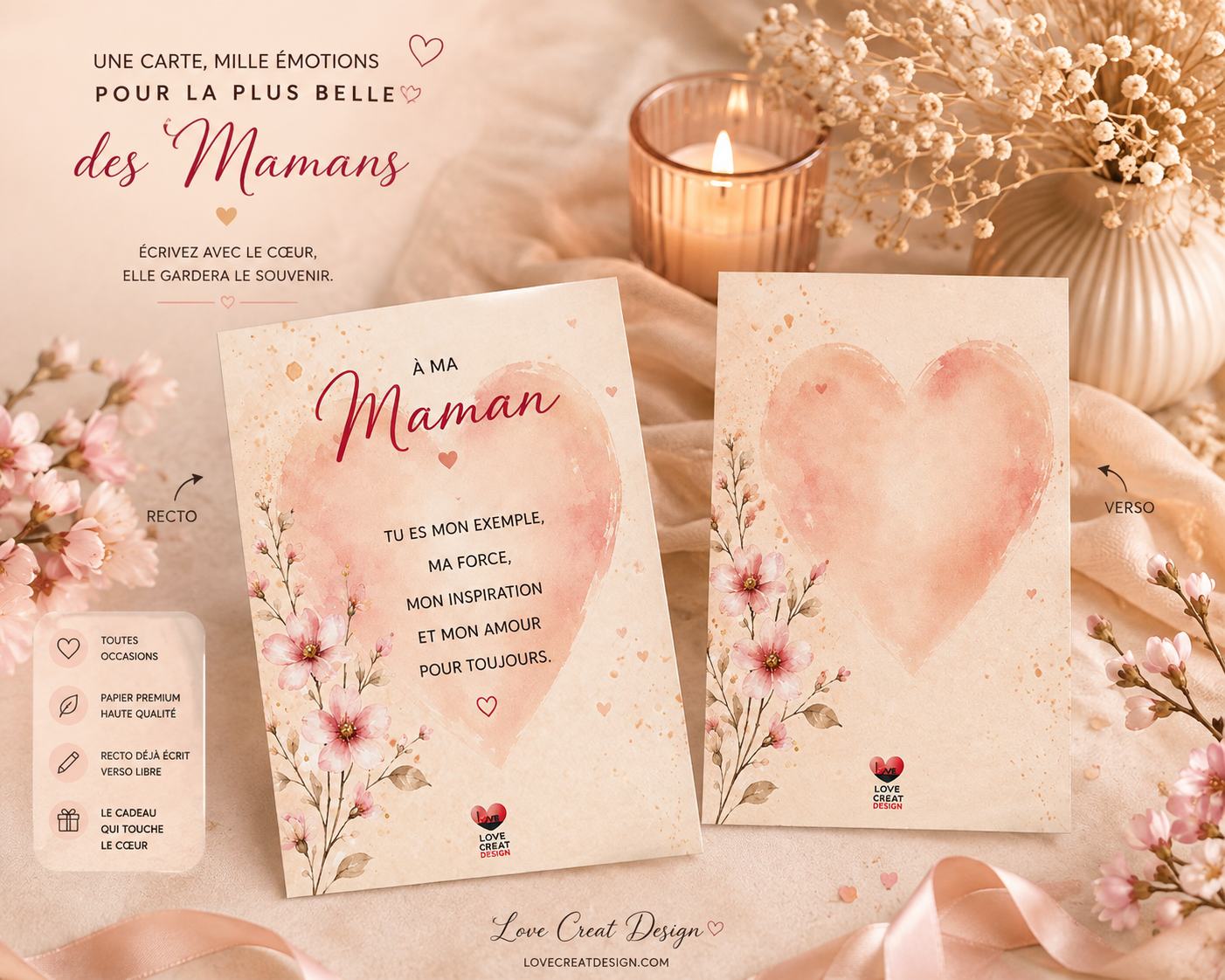 Carte Maman — Tu es mon exemple
