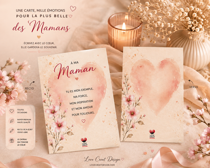 Carte Maman — Tu es mon exemple