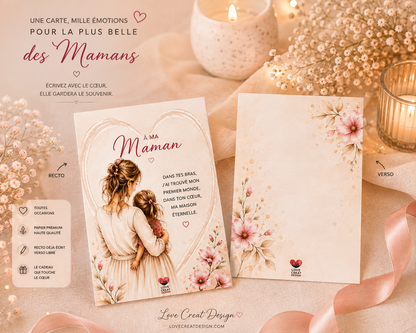 Carte Maman — Dans tes bras
