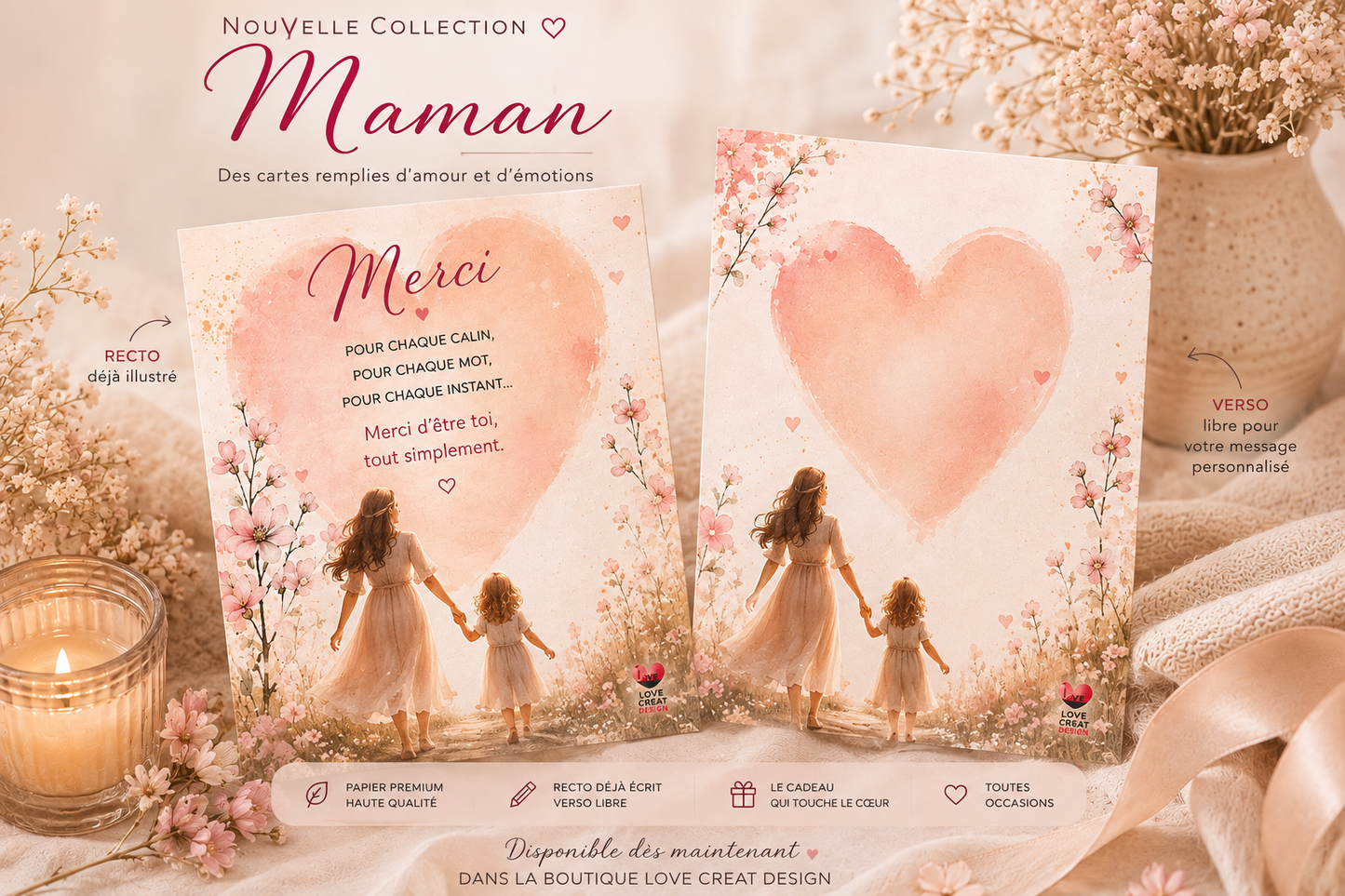 Carte Maman — Merci
